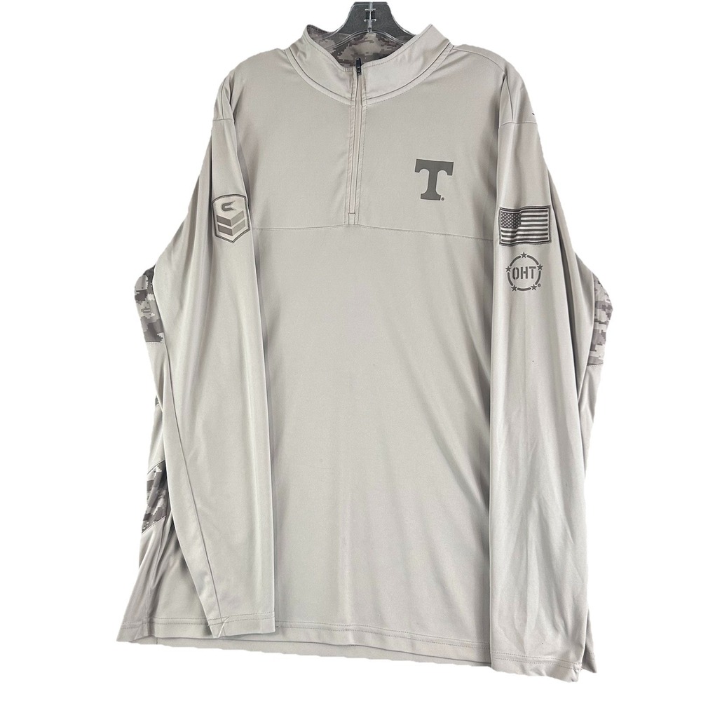 Colosseum Tennessee Volunteers OHT Military Appreciation Sweater Natural Sz 2XL